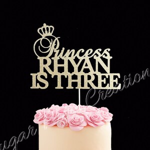 Princesse Danniversaire Topper Princesse Cake Topper Etsy