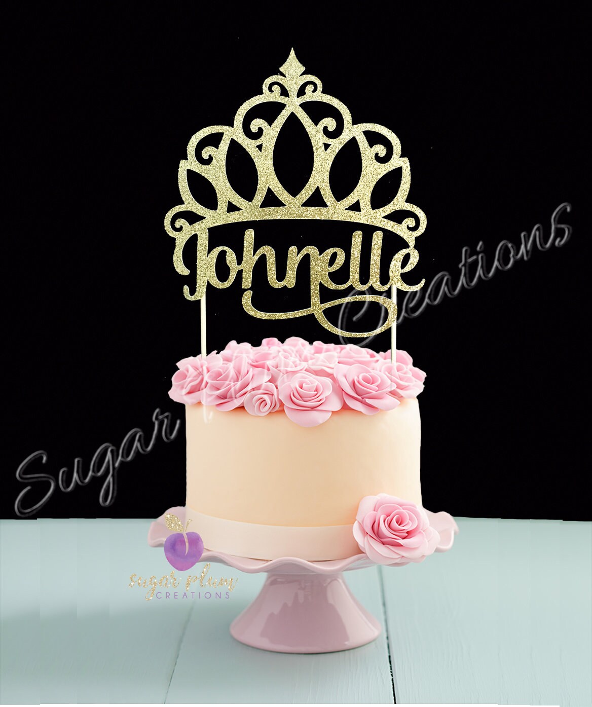 Paper & Party Supplies Princess cake topper tiara cake decorations