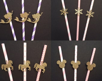 Pick you style, Customize Assorted Colors Paper Straws, Party Straws, Pick your colors!