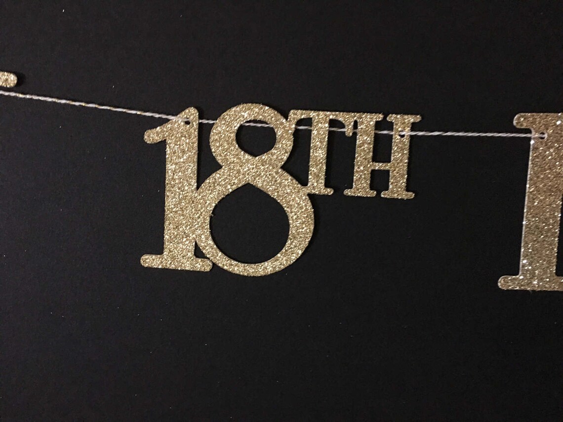 ANY NUMBER Happy Birthday Banner Birthday Banner | Etsy