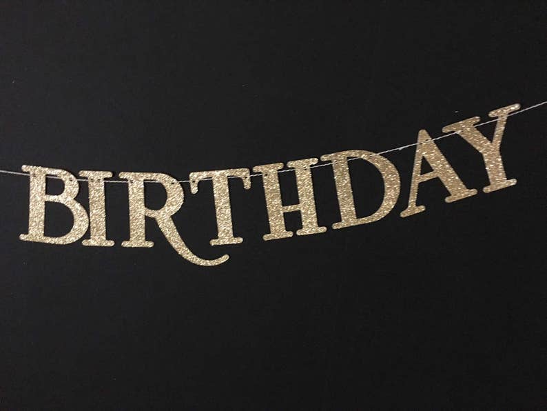 ANY NUMBER Happy Birthday Banner Birthday Banner | Etsy
