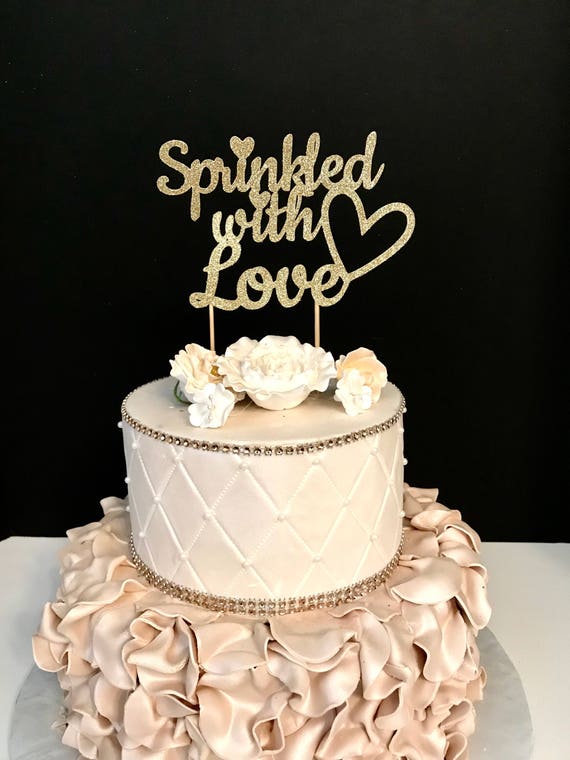 Sprinkled With Love Banner Cake Topper Sprinkled With Love Banner Cake Topper