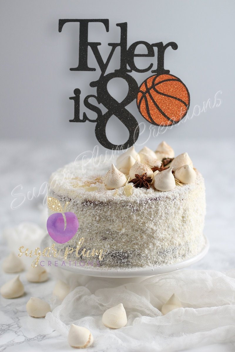 Basket-Ball cake topper LT1230 Tout Nom Personnalisé Topper Basket-Ball cake topper LT1230 Tout Nom Personnalisé Topper