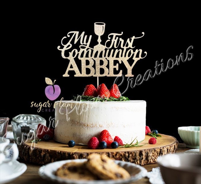 Personnalise De Ma Premiere Communion De Gateau Gateau De Etsy