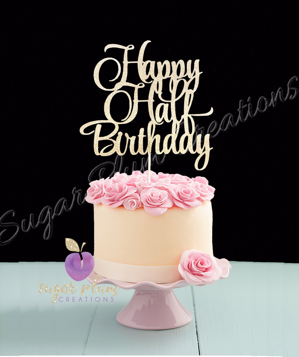 Half Cake Topper 1 2 Birthday Cake Topper 6 Month Birthday Etsy Half Cake Topper 1 2 Birthday Cake Topper 6 Month Birthday Etsy