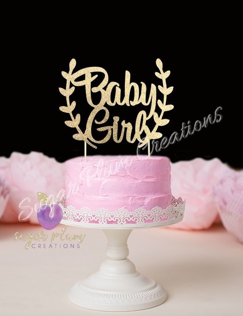 Baby Girl Cake Topper Baby Sprinkle Cake Topper Baby Shower Etsy
