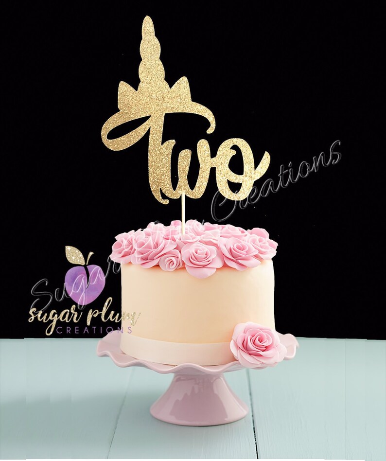 Decorations Figurines Cake Topper Personalised Custom Anniversaire Deux Tout Nom Tout Age Paillettes 2nd 3rd Decorations A Gateau Et Accessoires Maison