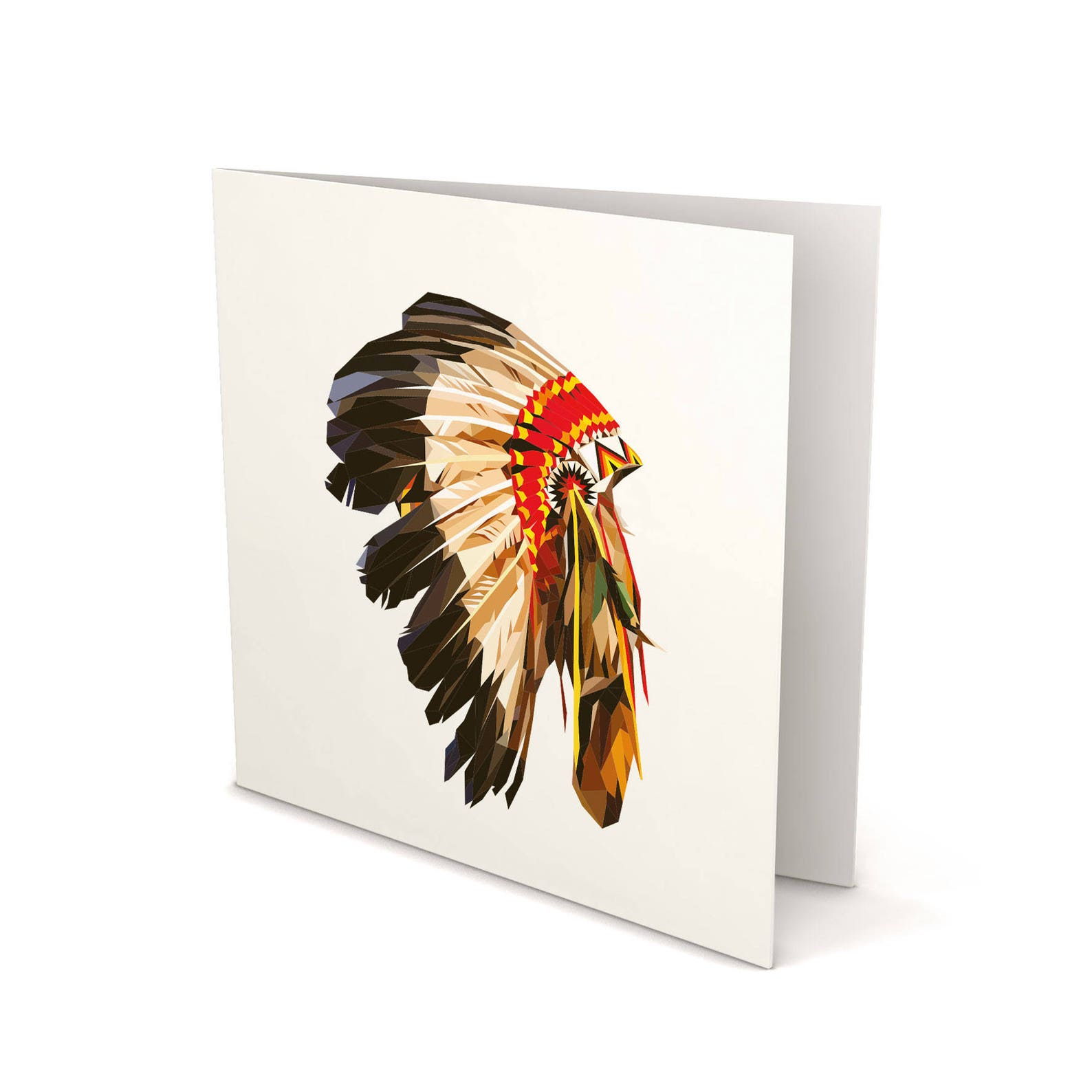 American Indian Greeting Card American Indian Card American Etsy
