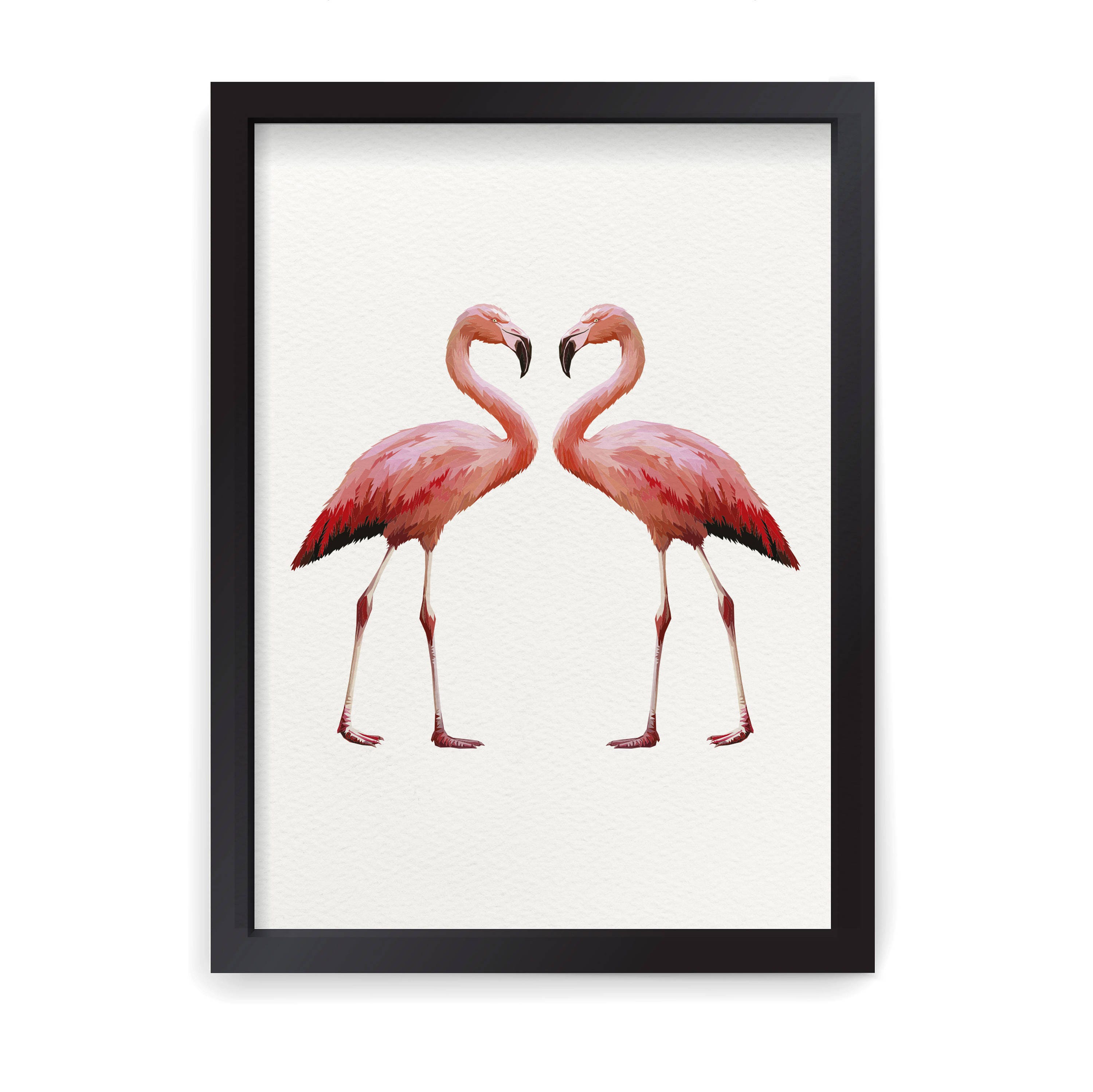Flamingo 2 Wall Art Print Flamingo Print Flamingo Etsy