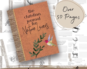 Nature Observation Journal | Nature Study |  Bible Study Journal | Bible Journaling Printable, Homeschooling Charlotte Mason | Study Guide