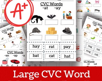 CVC Words | Kindergarten Worksheets | Busy Binder | Preschool Curriculum | Montessori Reading | Homeschooling Charlotte Mason | Unschooling