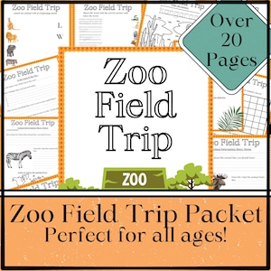 Zoo Field Trip Planner | Scavenger Hunt | Teacher Resource | Zoology | Homeschooling | Science Research | Unschooling | Animal Worksheet
