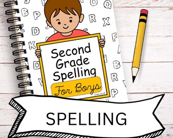 Second Grade Spelling Worksheets for Kids Homeschool Printable Quiet Book Homeschooling Charlotte Mason Education Creative Writing Prompts