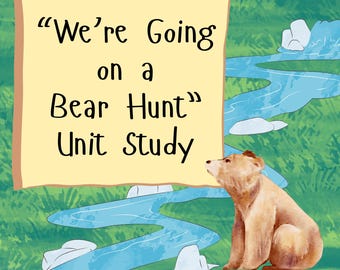 Bear Hunt Unit Study Homeschooling PreK Printable Activity Preschool Worksheets Scavenger Hunt Toddler Busy Book Homeschool Quiet Book