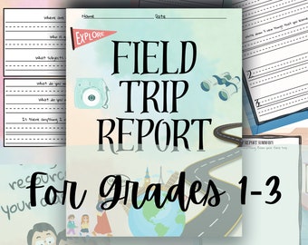 Field Trip Report Homeschooling Printable Teacher Planner Charlotte Mason Unschooling Homeschool Busy Book Lesson Plan Worksheets