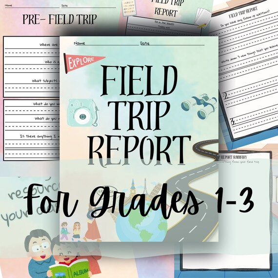Field Trip Report Homeschooling Printable Teacher Planner Charlotte Mason Unschooling Homeschool Busy Book Lesson Plan Worksheets