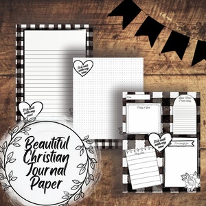 Tartan Digital Paper | Buffalo Plaid | Digital Paper Pack | Dot Grid Journal | Lined Writing Paper | Cute Memo Pad | Loose Leaf Paper