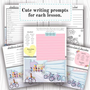 Third Grade Homeschool Spelling Printable Worksheets for Kids Busy Book Homeschooling Quiet Book Charlotte Mason Creative Writing Prompts image 7