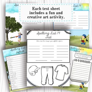 Third Grade Homeschool Spelling Printable Worksheets for Kids Busy Book Homeschooling Quiet Book Charlotte Mason Creative Writing Prompts image 3