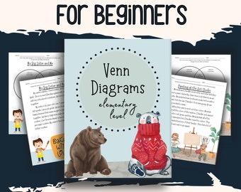Venn Diagram | Educational Printables | Busy Book | Compare & Contrast | Homeschooling Teacher Resource | Elementary Curriculum | Quiet Book