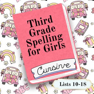 Third Grade Homeschool Spelling Printable Worksheets for Kids Busy Book Homeschooling Quiet Book Charlotte Mason Creative Writing Prompts image 1