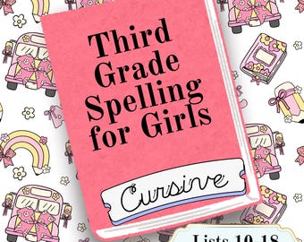 Third Grade Homeschool Spelling Printable Worksheets for Kids Busy Book Homeschooling Quiet Book Charlotte Mason Creative Writing Prompts