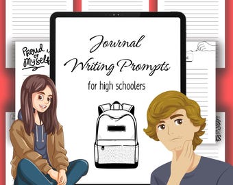 High School Guided Journal Prompts that are Faith Based | Christian Teen Journal Writing | Homeschool Printables | Growth Mindset Journaling
