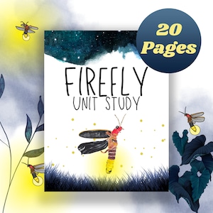 Firefly Unit Study, Nature Notebook, Insect Printable, Homeschool Unit Study, Bug Worksheet, Nature Study, Lesson Plan, Charlotte Mason