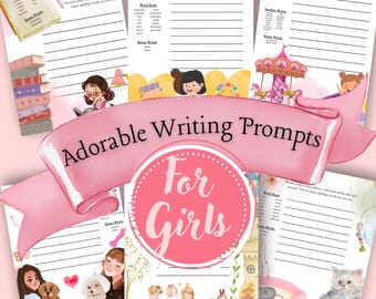 Creative Writing Journal Prompts Third Grade Girl | Montessori Printable | Homeschool Busy Book | Morning Menu | Charlotte Mason Sight Words