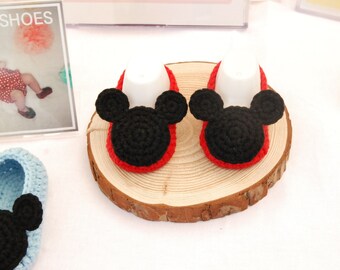 MICKEY Mouse Crochet BABY Shoes instant PDF Pattern