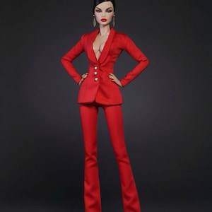 Red Suit for Fashion Royalty Doll (fr6.0, nuface3.0) image 2