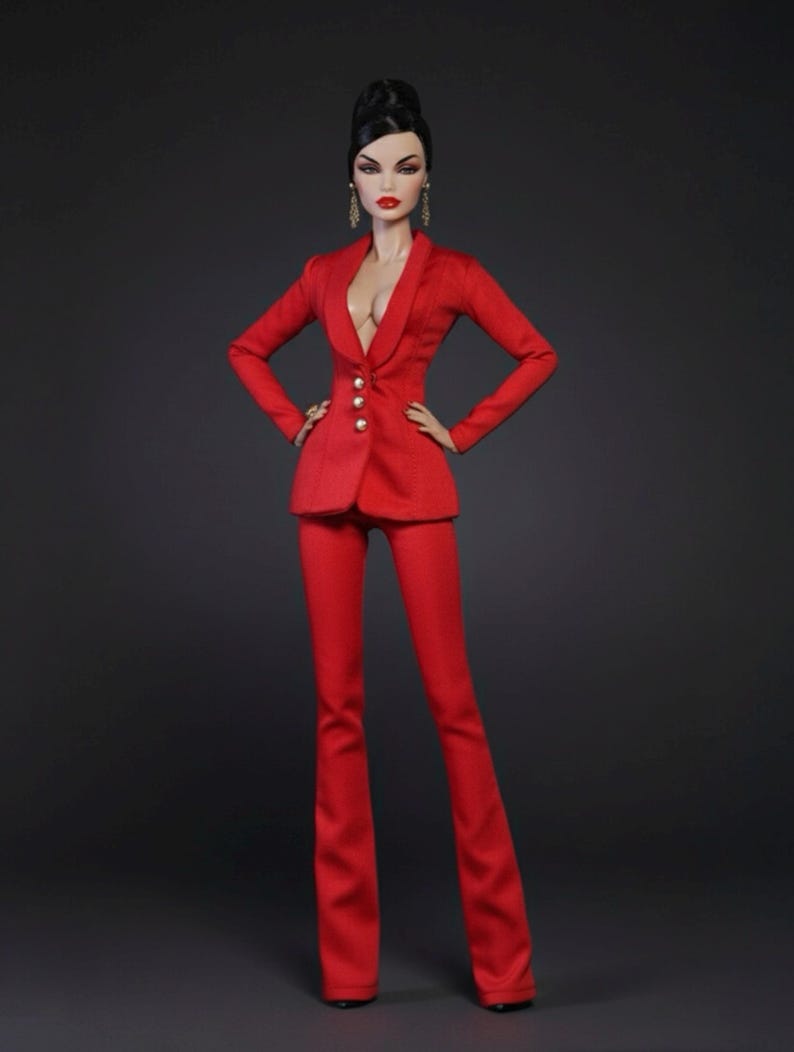 Red Suit for Fashion Royalty Doll (fr6.0, nuface3.0) image 2