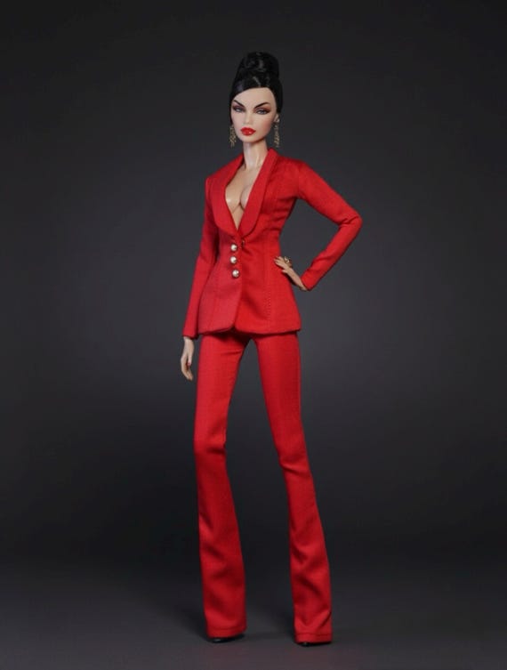 Red Suit for Fashion Royalty Doll  (fr6.0, nuface3.0)