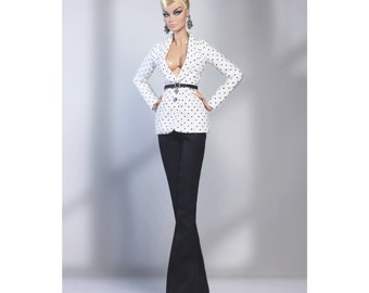 Shirt + trousers + belt for Fashion Royalty Doll (Fr2, fr6.0, nuface3.0 or similar size doll)