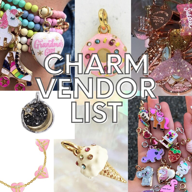 Charm Vendor List 51 Vendor List For Charms wholesale Etsy