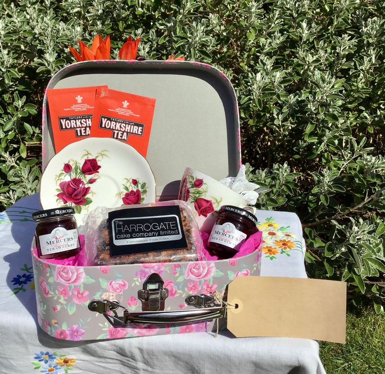 British Afternoon Tea Hamper Yorkshire Hamper vintage teacup Etsy