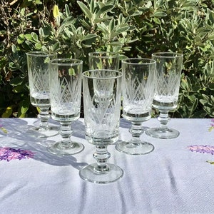 Vintage Bleikristall Aperitifgläser - 6er Set