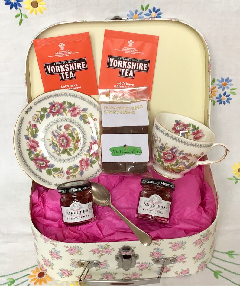 Afternoon Tea Hamper Yorkshire Hamper Vegan Gift vintage Etsy