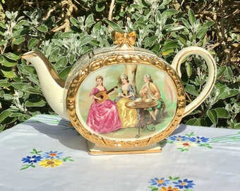 Sadler Very Pretty Vintage Floral Full Size Barrel Teapot, Afternoon Tea, Special Gift for Her, Pretty Vintage Tea Set, Mothers Day Gift