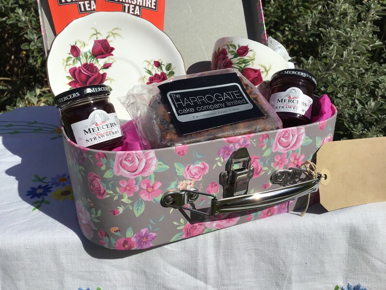 British Afternoon Tea Hamper Yorkshire Hamper vintage teacup Etsy