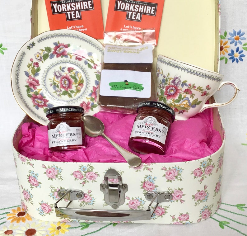 Afternoon Tea Hamper Yorkshire Hamper Vegan Gift vintage Etsy