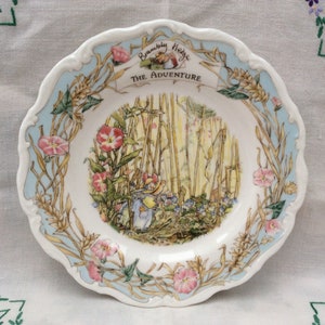 Rare Royal Doulton Brambly Hedge The Adventure Collectable Plate in English Fine China by Jill Barklem, Special Gift, Mothers Day Gift