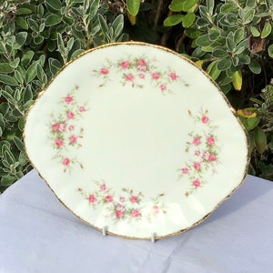 Paragon Victoriana Rose Eared Cake Plate, tea party, Birthday Gift, Made in England, Afternoon Tea, Gift for Her, Thanksgiving Gift