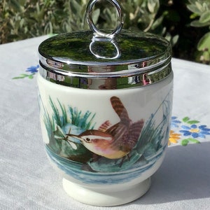 Royal Worcester “Birds” Regular size Rare Collectible egg coddler made from English China, Gift for Her, Birthday Gift, Thanksgiving Gift