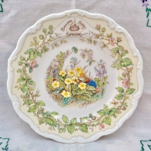 Royal Doulton Brambly Hedge 8 inch Spring Plate, Collectable Plate, English Bone China gift, Jill Barklem, Royal Doulton, Mothers Day Gift