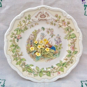 Royal Doulton Brambly Hedge 8 inch Spring Plate, Collectable Plate, English Bone China gift, Jill Barklem, Royal Doulton, Mothers Day Gift