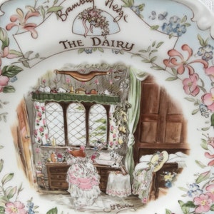 Rare Royal Doulton Brambly Hedge The Dairy Plate, Collectable,English Fine China,Jill Barklem, Poppy Eyebright,Gift for Her,Mothers Day Gift