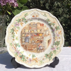Royal Doulton Brambly Hedge “The Store Stump” Collectable Plate,English Fine China, Jill Barklem, Gift for her, Wall Plate, Mothers Day Gift