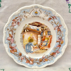 Brambly Hedge Royal Doulton Winter Collectable Plate in fine English Bone China Jill Barklem, Gifts for Her, Mothers Day Gift