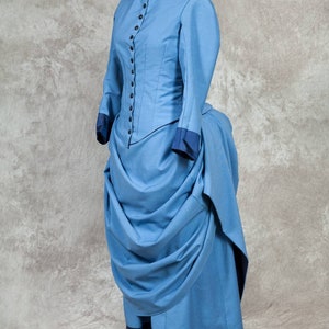 Victorian bustle dress, custom made